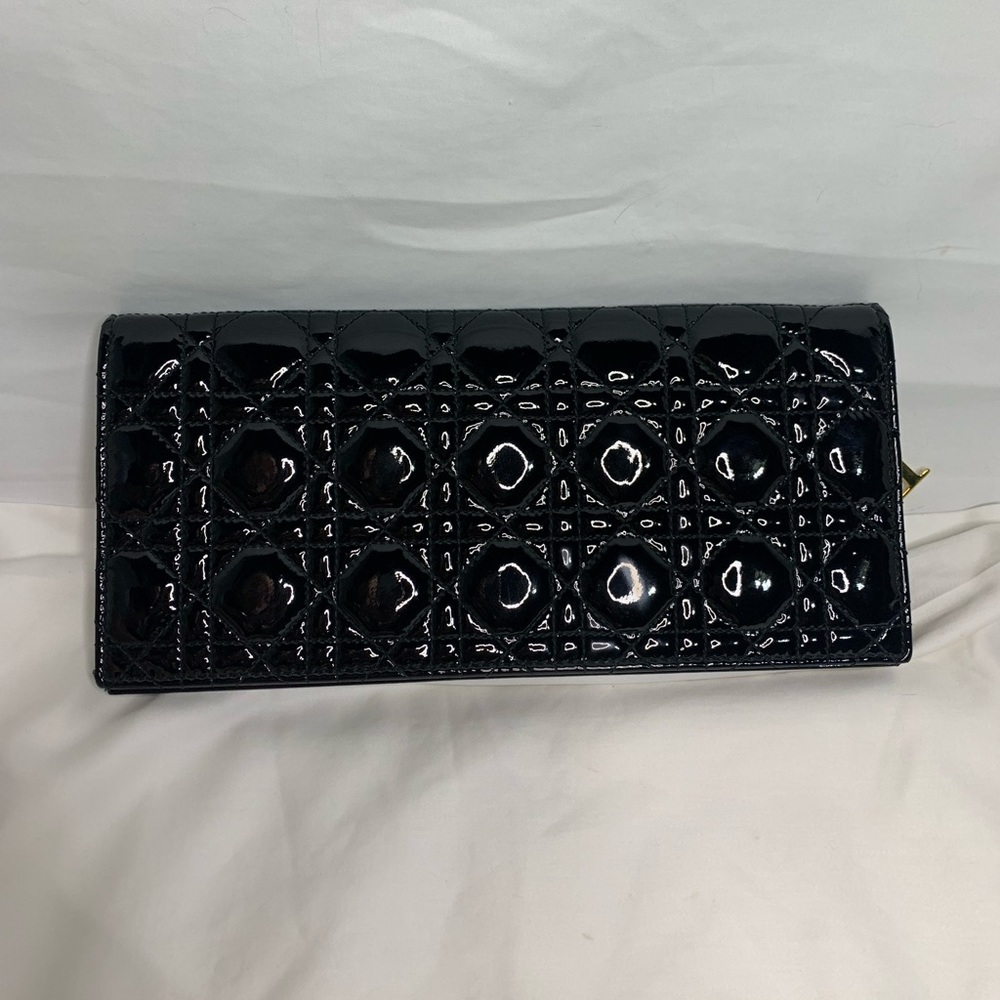 Dior clutch gold chain